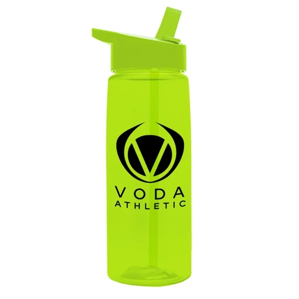Translucent Lime color option for Garyline® Flair Tritan® Bottle With Flip Straw Lid   26 Oz.