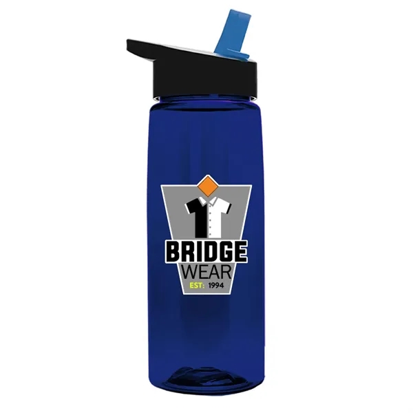 Translucent Navy Blue color option for Garyline® Flair Tritan® Bottle With Flip Straw Lid   26 Oz.