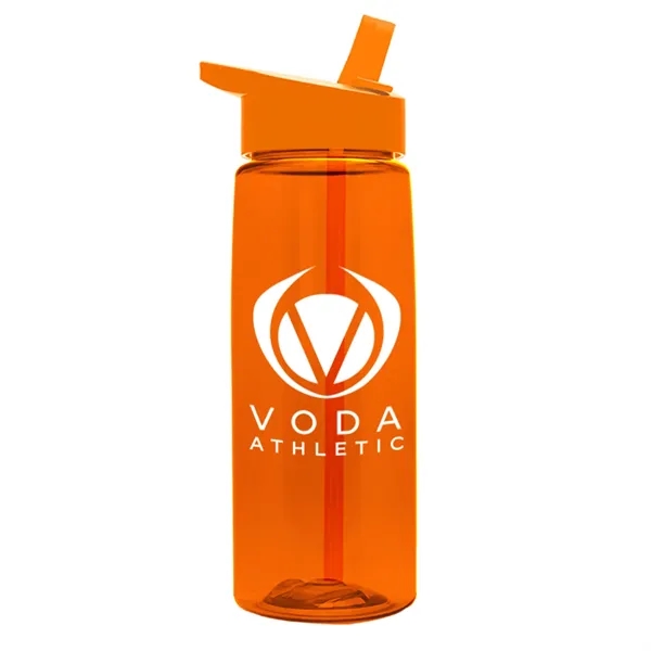 Translucent Orange color option for Garyline® Flair Tritan® Bottle With Flip Straw Lid   26 Oz.
