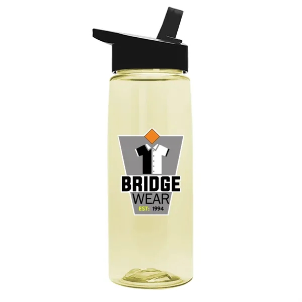 Translucent Pastel Yellow color option for Garyline® Flair Tritan® Bottle With Flip Straw Lid   26 Oz.