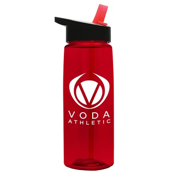 Translucent Red color option for Garyline® Flair Tritan® Bottle With Flip Straw Lid   26 Oz.
