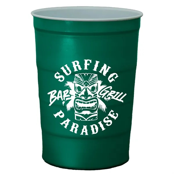 Green color option for Garyline® The Cold One Steel Chill Party Cup   16 Oz.