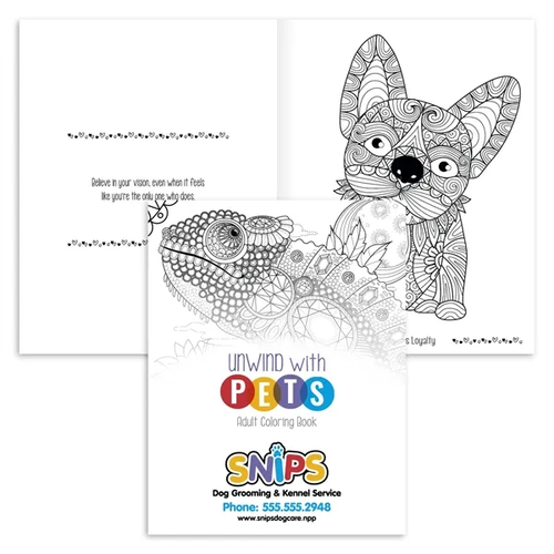 Main photo of Good Value™ Unwind With Pets Adult Coloring Book