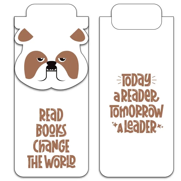 Bulldog color option for Paws N Claws® Magnetic Bookmark