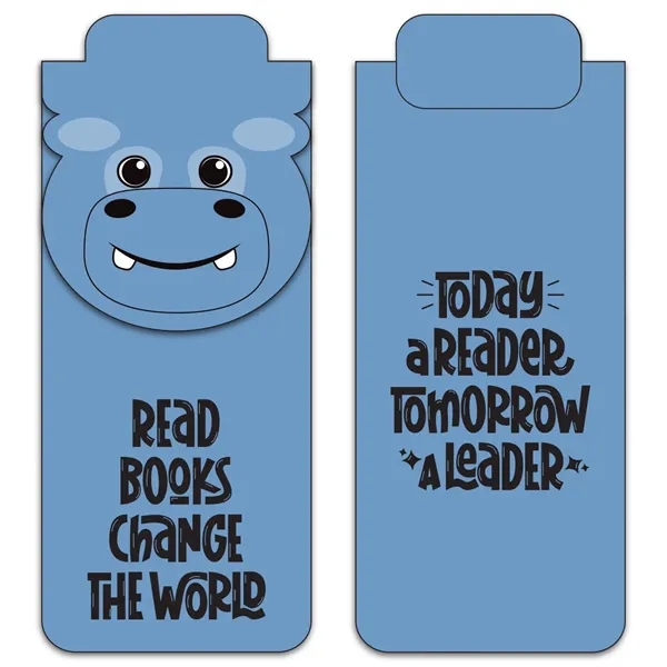 Hippo color option for Paws N Claws® Magnetic Bookmark
