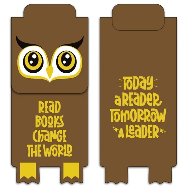 Owl (Brown) color option for Paws N Claws® Magnetic Bookmark