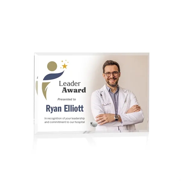 Horizontal Rectangle/Silver color option for Shaper Award