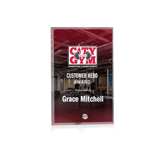 Vertical Rectangle/Silver color option for Shaper Award