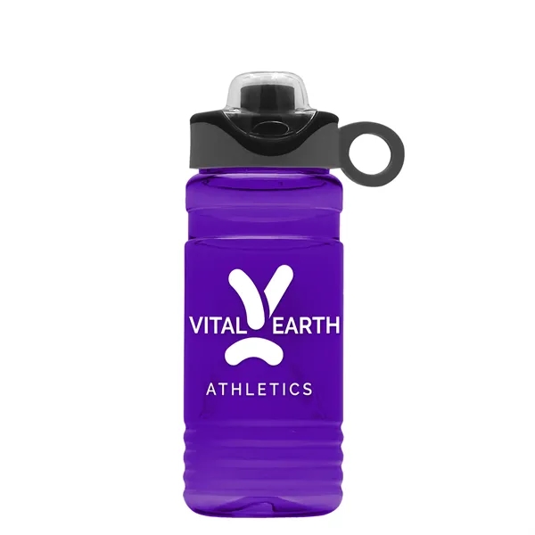 Translucent Violet color option for Garyline® Rpet Bottle With Two Tone Drink Thru Lid With S...