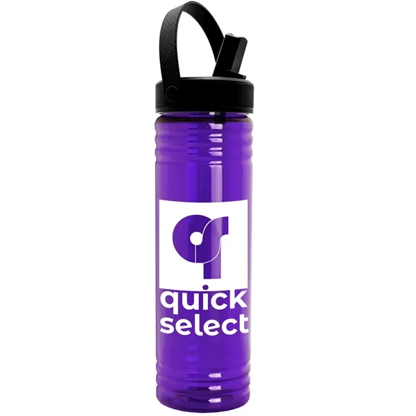 Translucent Violet color option for Garyline® Slim Fit Rpet Bottle With Flip Straw, Swivel Ha...