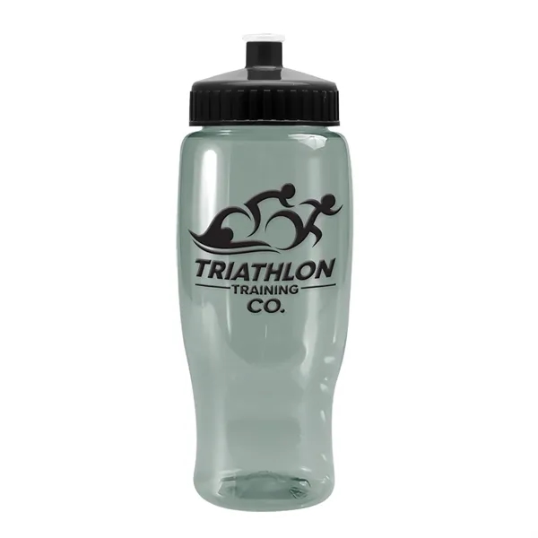 Glacier Blue color option for Garyline® Poly+ Recycled Bottle With Push Pull Lid   27 Oz.
