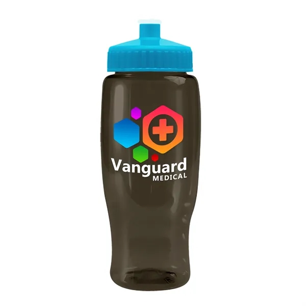 Smoke color option for Garyline® Poly+ Recycled Bottle With Push Pull Lid   27 Oz.