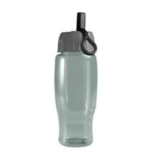 Photo of Garyline® Poly+ Recycled Bottle With Ring Straw Lid   27 Oz.