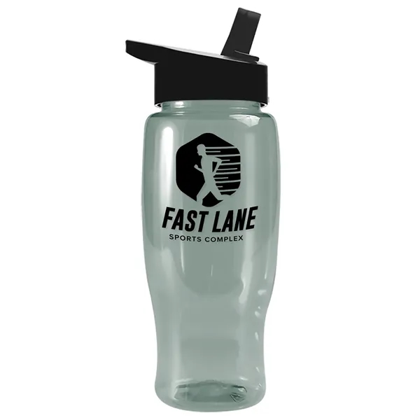 Glacier Blue color option for Garyline® Poly+ Recycled Bottle With Flip Straw Lid   27 Oz.