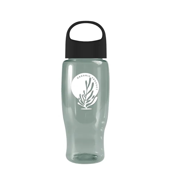 Glacier Blue color option for Garyline® Poly+ Recycled Bottle With Oval Crest Lid   27 Oz.