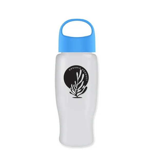 White color option for Garyline® Poly+ Recycled Bottle With Oval Crest Lid   27 Oz.