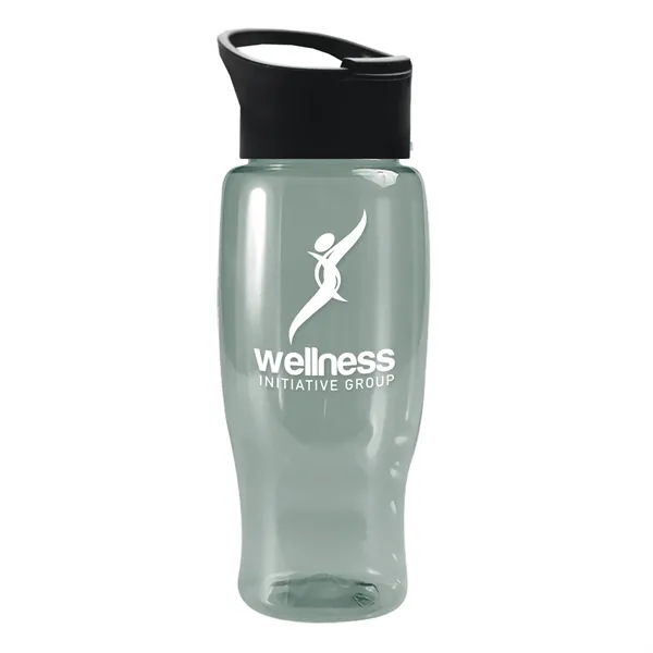 Glacier Blue color option for Garyline® Poly+ Recycled Bottle With Pop Up Lid   27 Oz.