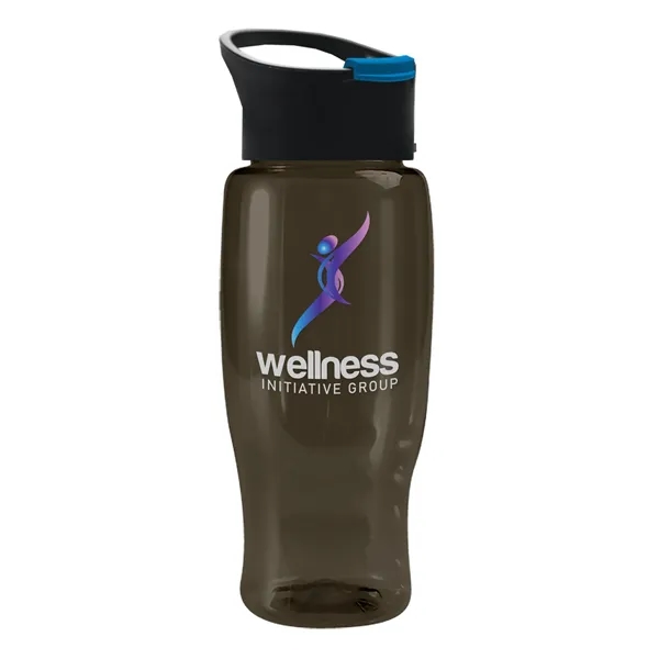 Smoke color option for Garyline® Poly+ Recycled Bottle With Pop Up Lid   27 Oz.