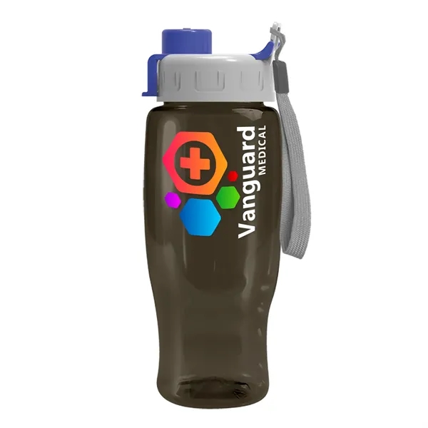 Smoke color option for Garyline® Poly+ Recycled Bottle With Quick Snap Lid   27 Oz.