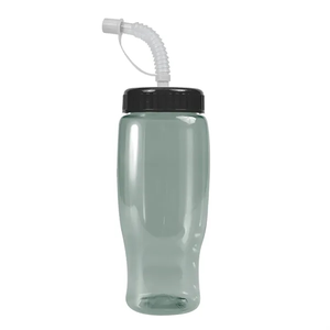 Photo of Garyline® Poly+ Recycled Bottle With Straw Lid   27 Oz.