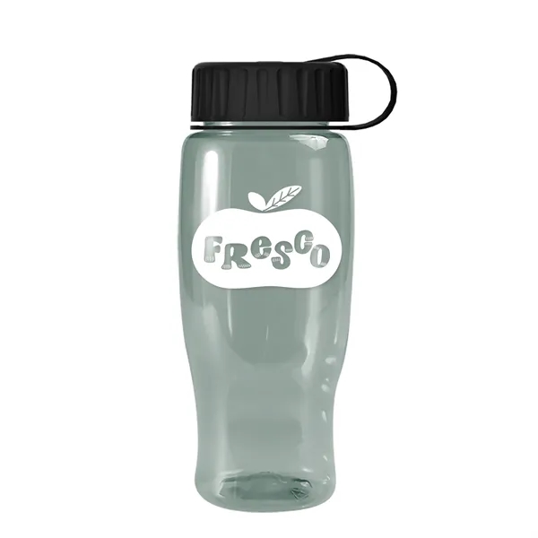 Glacier Blue color option for Garyline® Poly+ Recycled Bottle With Tethered Lid   27 Oz.