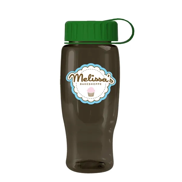 Smoke color option for Garyline® Poly+ Recycled Bottle With Tethered Lid   27 Oz.