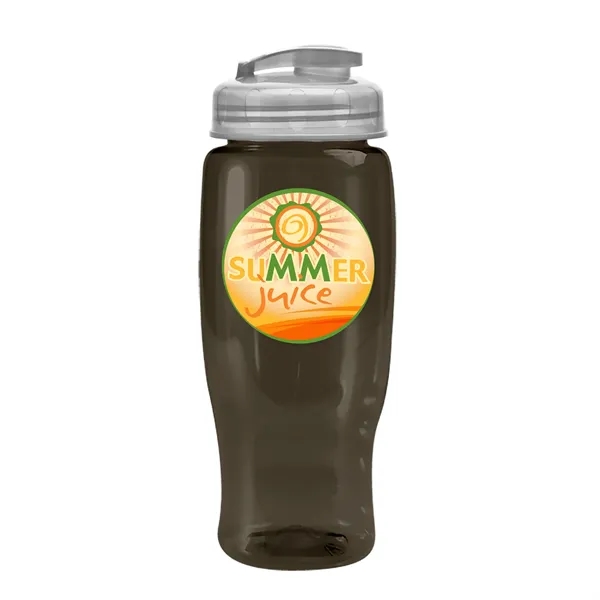 Smoke color option for Garyline® Poly+ Recycled Bottle With Flip Top Lid   27 Oz.