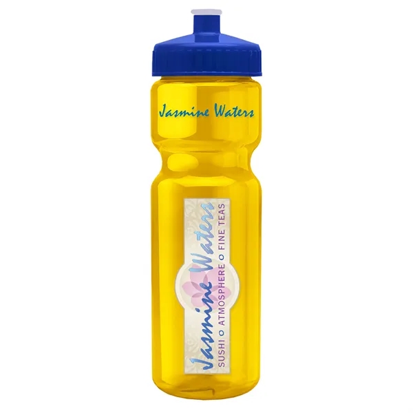 Translucent Yellow color option for Garyline® Champ Recycled Bottle With Push Pull Lid   28 Oz.