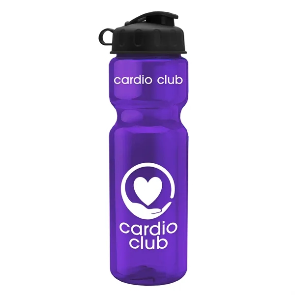 Translucent Violet color option for Garyline® Champ Recycled Bottle With Flip Lid   28 Oz.