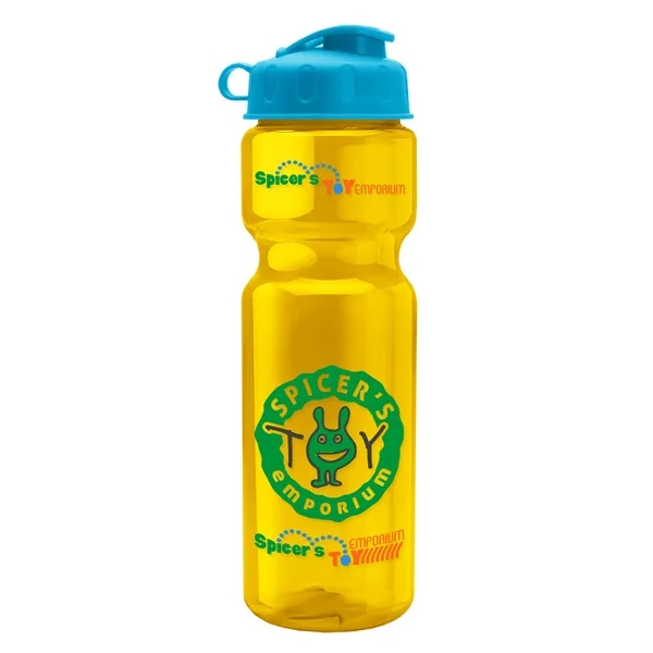 Translucent Yellow color option for Garyline® Champ Recycled Bottle With Flip Lid   28 Oz.