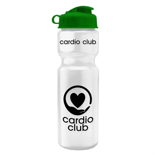 White color option for Garyline® Champ Recycled Bottle With Flip Lid   28 Oz.