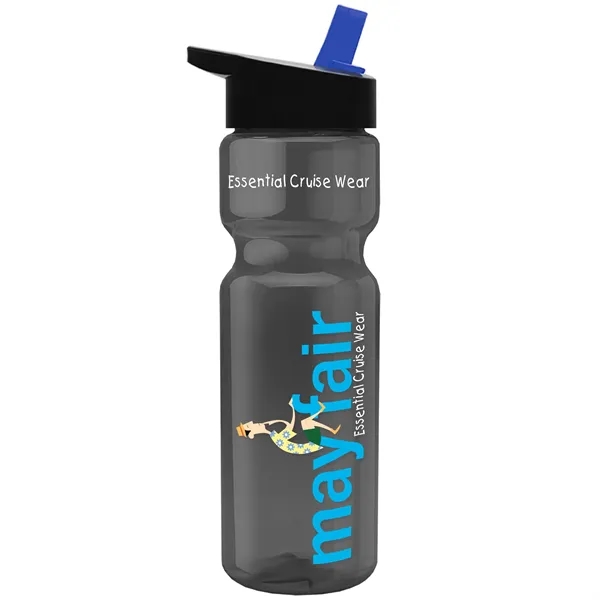 Smoke color option for Garyline® Champ Recycled Bottle With Flip Straw Lid   28 Oz.