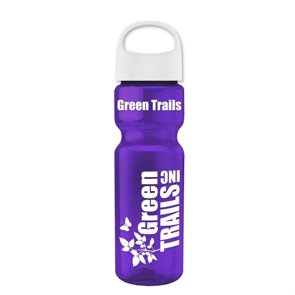 Translucent Violet color option for Garyline® Champ Recycled Bottle With Oval Crest Lid   28 Oz.