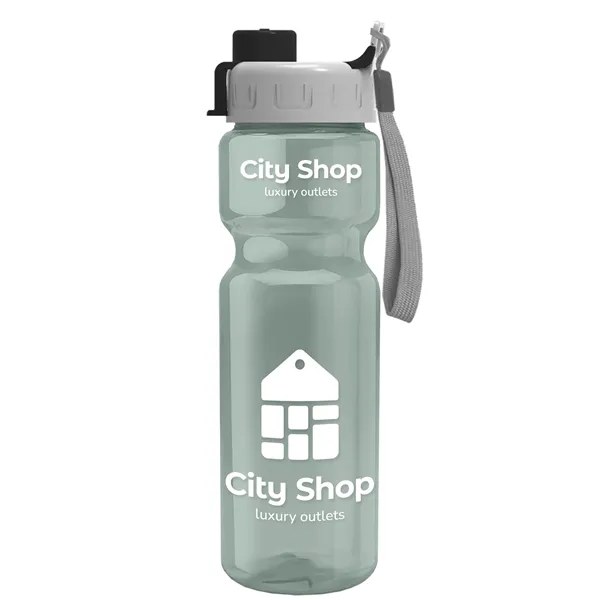 Glacier Blue color option for Garyline® Champ Recycled Bottle With Quick Snap Lid   28 Oz.