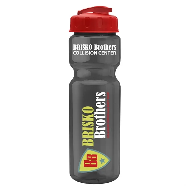 Smoke color option for Garyline® Champ Recycled Bottle With Flip Top Lid   28 Oz.