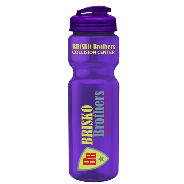 Translucent Violet color option for Garyline® Champ Recycled Bottle With Flip Top Lid   28 Oz.