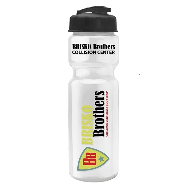 White color option for Garyline® Champ Recycled Bottle With Flip Top Lid   28 Oz.