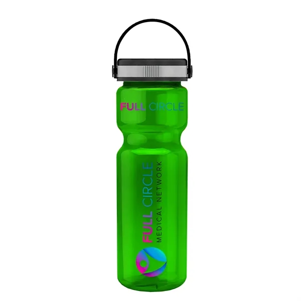 Translucent Green color option for Garyline® Champ Recycled Bottle With Grip Lid   28 Oz.