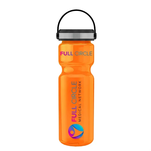 Translucent Orange color option for Garyline® Champ Recycled Bottle With Grip Lid   28 Oz.