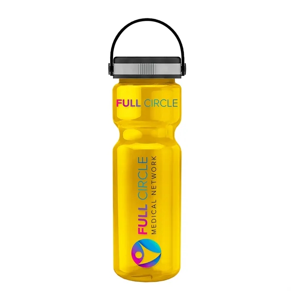 Translucent Yellow color option for Garyline® Champ Recycled Bottle With Grip Lid   28 Oz.