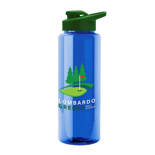 Royal Blue color option for Garyline® Slim Fit Rpet Bottle With Drink Thru Lid   32 Oz.