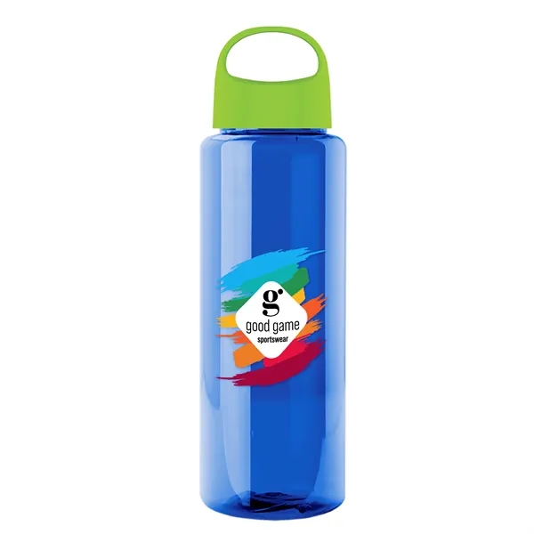 Royal Blue color option for Garyline® Slim Fit Rpet Bottle With Oval Crest Lid   32 Oz.