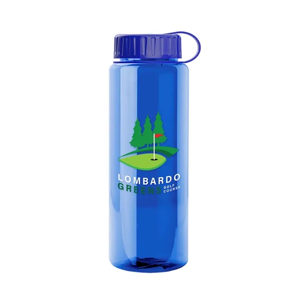 Royal Blue color option for Garyline® Slim Fit Rpet Bottle With Tethered Lid   32 Oz.