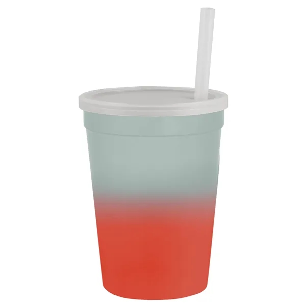 Frost/Red color option for Garyline® Cups On The Go Color Changing Sport Sipper   12...