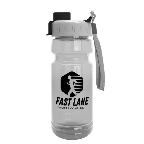 Gray/Black color option for Garyline® Trainer Clear Bottle With Quick Snap Lid   24 Oz.