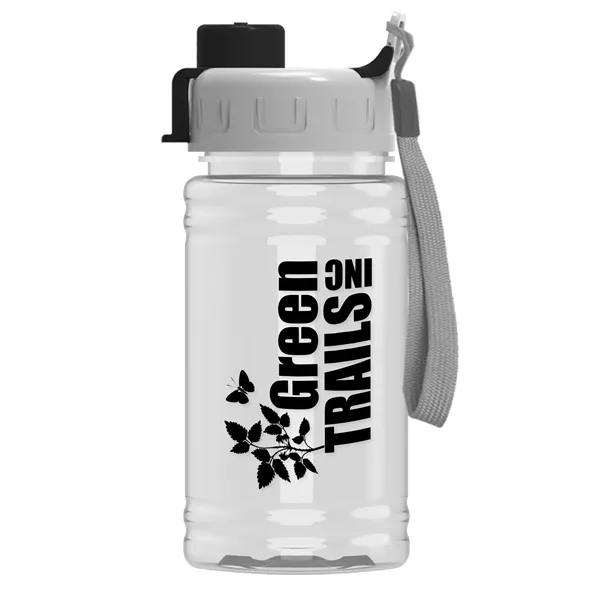 Gray/Black color option for Garyline® Mini Bottle With Quick Snap Lid   16 Oz.