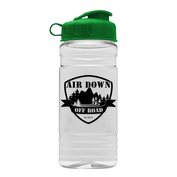 Green color option for Garyline® Clear Bottle With Flip Lid   20 Oz.
