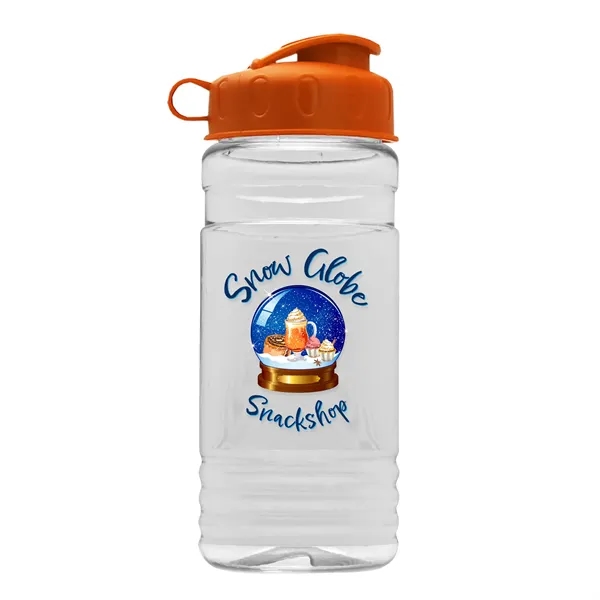 Orange color option for Garyline® Clear Bottle With Flip Lid   20 Oz.