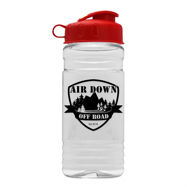Red color option for Garyline® Clear Bottle With Flip Lid   20 Oz.