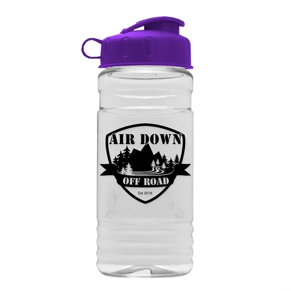 Violet color option for Garyline® Clear Bottle With Flip Lid   20 Oz.